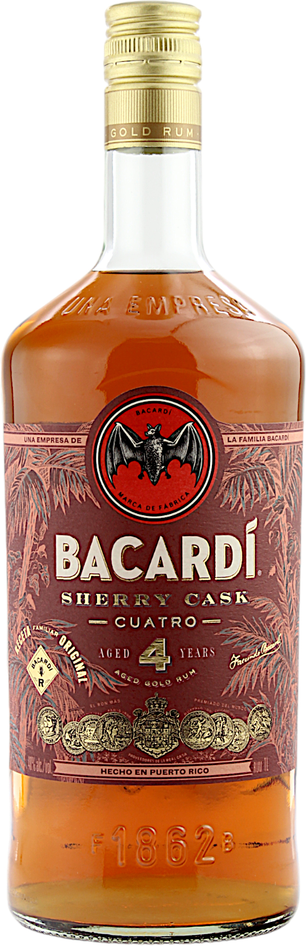 Bacardi 4 Jahre Anejo Cuatro Sherry Cask 40.0% 1 Liter