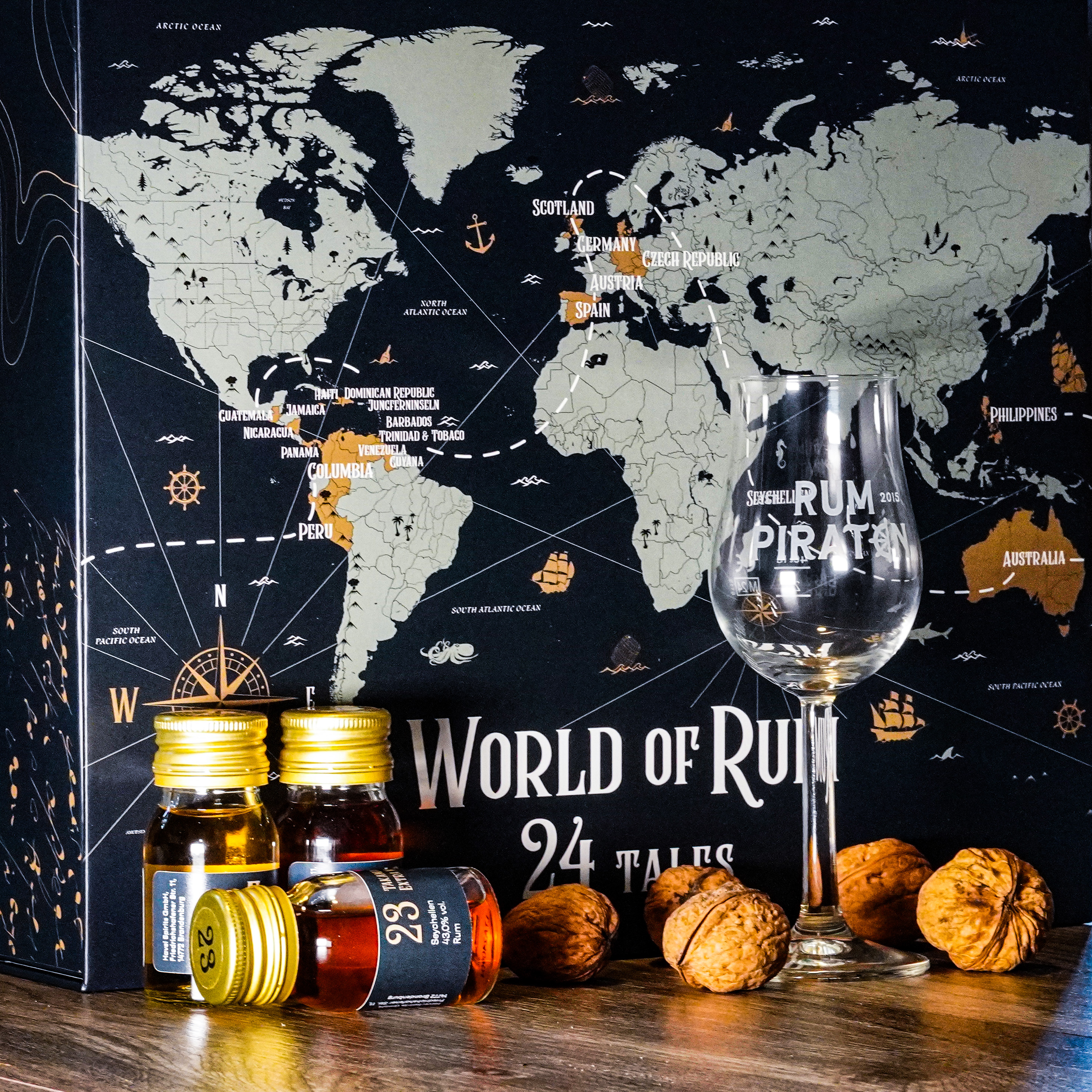 World of Rum Adventskalender 2024 Rumpiraten 42.2% 24x30ml