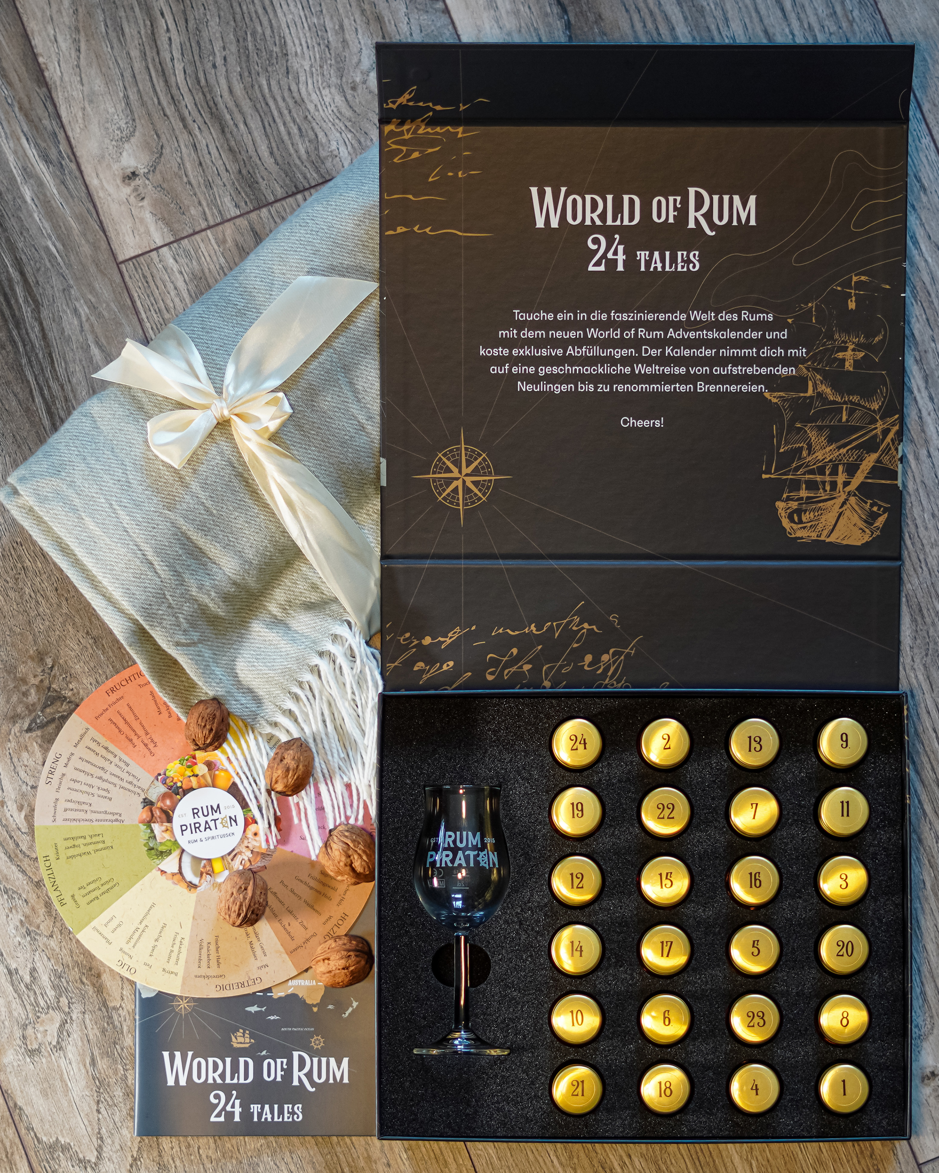 World of Rum Adventskalender 2024 Rumpiraten 42.2% 24x30ml