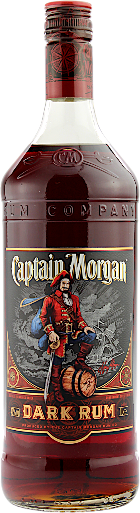Captain Morgan Dark Rum 40.0% 1 Liter
