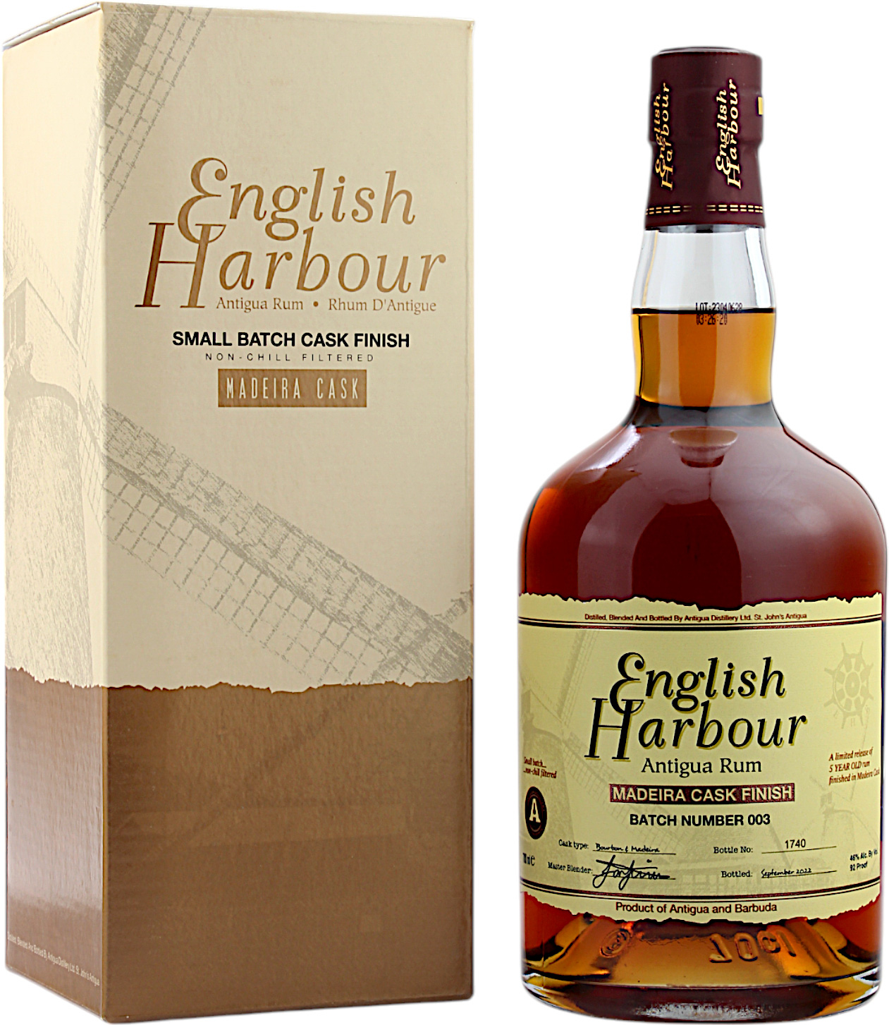 English Harbour Madeira Cask Finish Batch 003 46.0% 0,7l