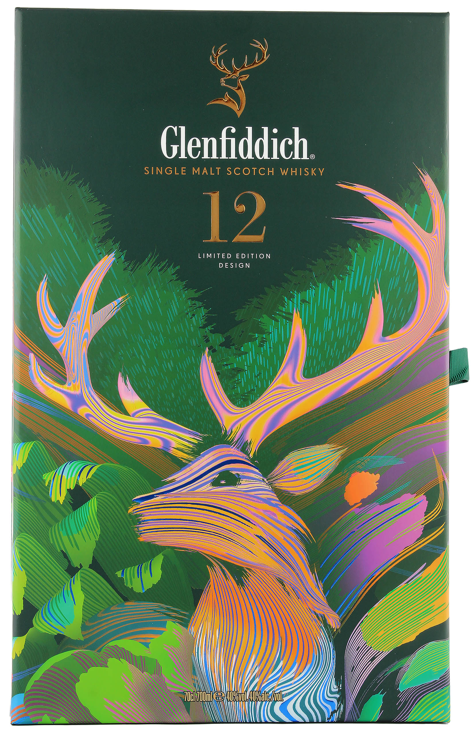 Glenfiddich 12 Jahre Geschenkset mit Hip Flask 40.0% 0,7l